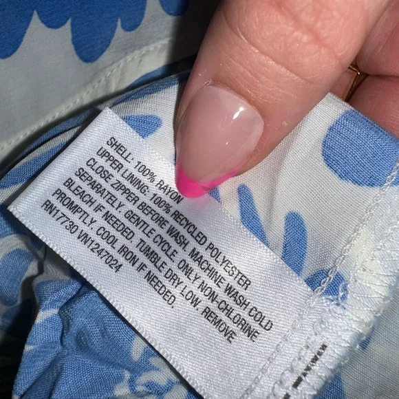 NWT a new day (14) Brand New Blue & White Floral Maxi Dress - Picture 5 of 5